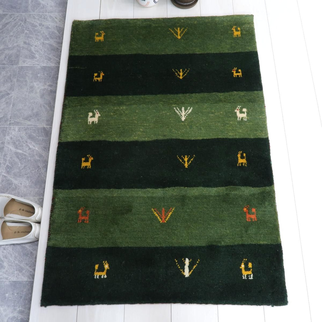 【オーダーメイド受付中】イラン　シラーズ産　ギャッベ 　（bs-11537）