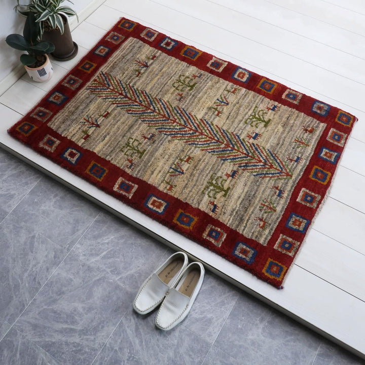 【オーダーメイド受付中】イラン　シラーズ産　ギャッベ 　（bs-11540）