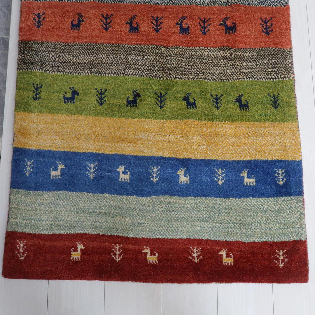 ギャッベ／ラティーフ　125×83cm（BS-11541）