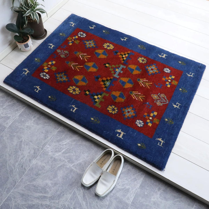 【オーダーメイド受付中】イラン　シラーズ産　ギャッベ 　（bs-11542）