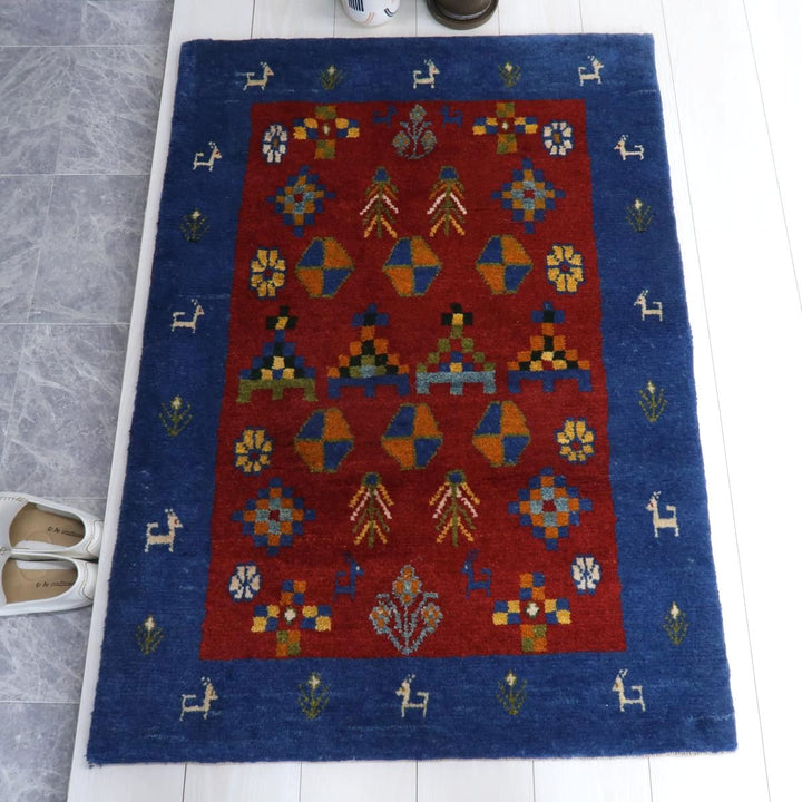 【オーダーメイド受付中】イラン　シラーズ産　ギャッベ 　（bs-11542）