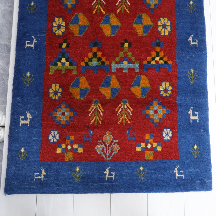 【オーダーメイド受付中】イラン　シラーズ産　ギャッベ 　（bs-11542）