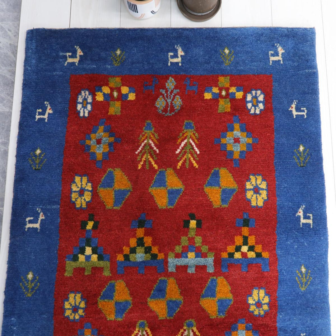 【オーダーメイド受付中】イラン　シラーズ産　ギャッベ 　（bs-11542）