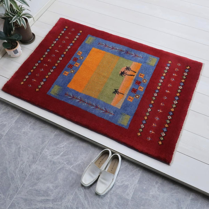 【オーダーメイド受付中】イラン　シラーズ産　ギャッベ 　（bs-11546）