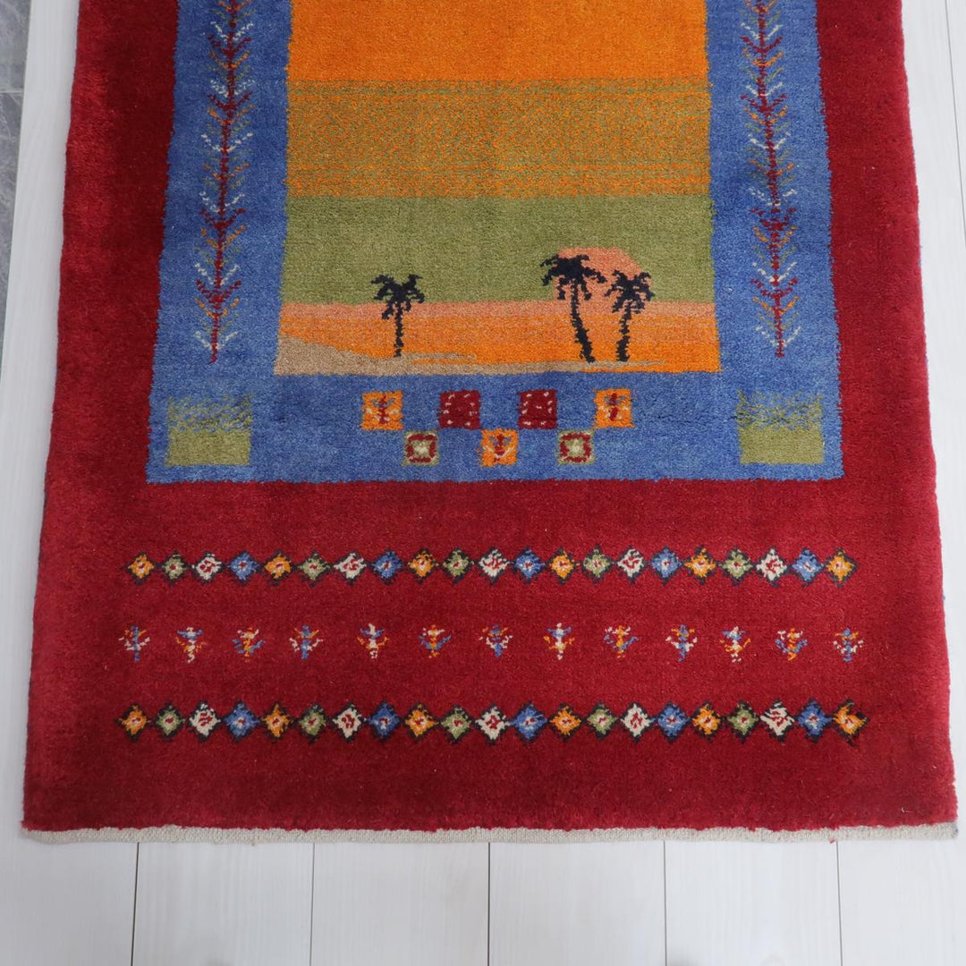 【オーダーメイド受付中】イラン　シラーズ産　ギャッベ 　（bs-11546）