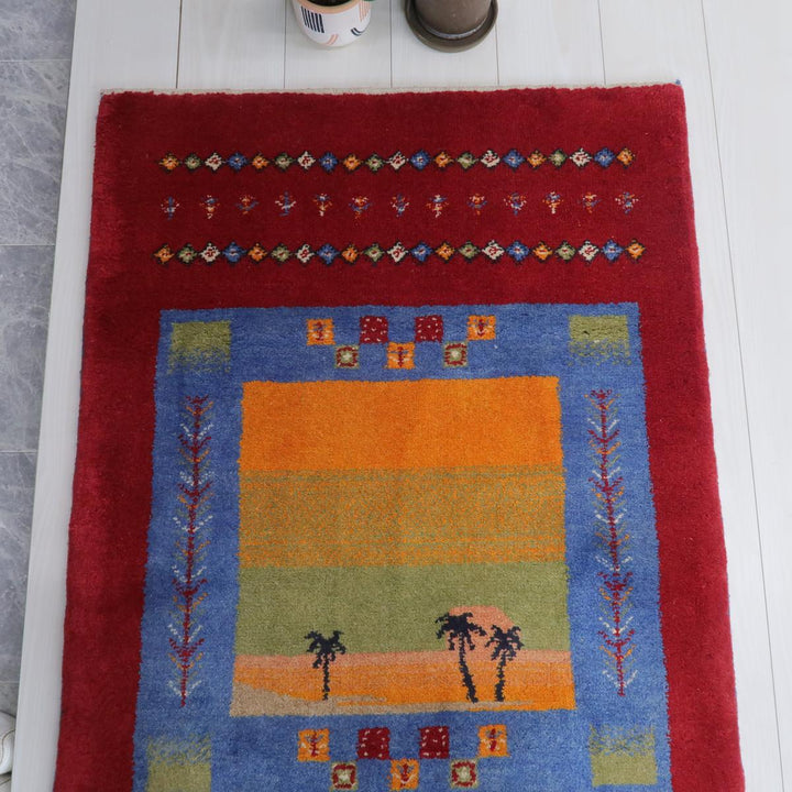 【オーダーメイド受付中】イラン　シラーズ産　ギャッベ 　（bs-11546）