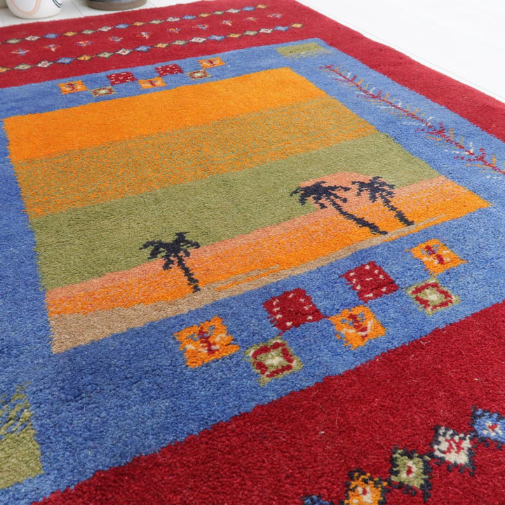 【オーダーメイド受付中】イラン　シラーズ産　ギャッベ 　（bs-11546）