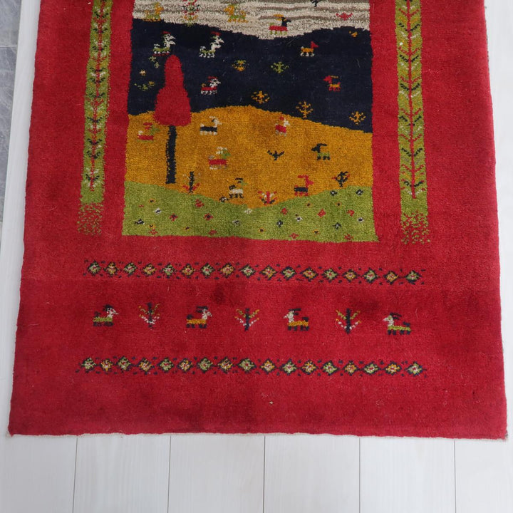 【オーダーメイド受付中】イラン　シラーズ産　ギャッベ 　（bs-11547）