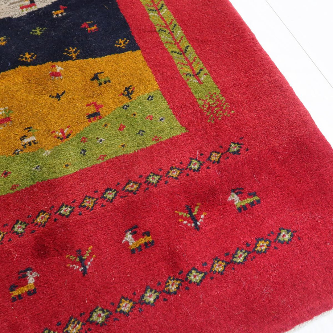 【オーダーメイド受付中】イラン　シラーズ産　ギャッベ 　（bs-11547）