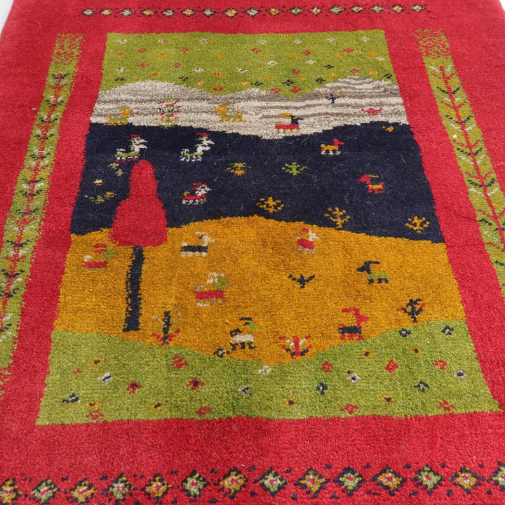 【オーダーメイド受付中】イラン　シラーズ産　ギャッベ 　（bs-11547）