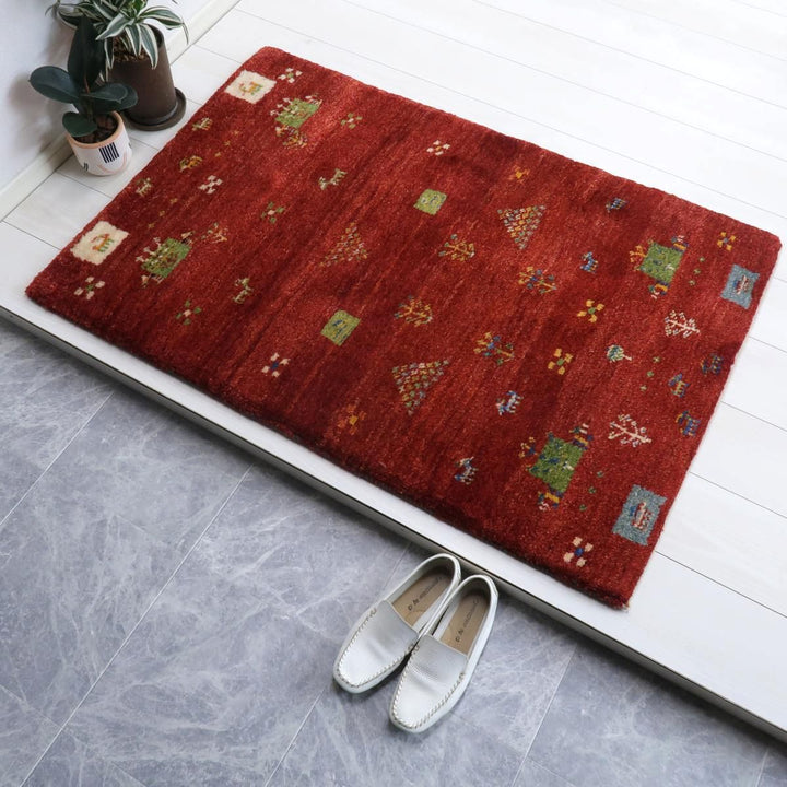 【オーダーメイド受付中】イラン　シラーズ産　ギャッベ 　（bs-11551）