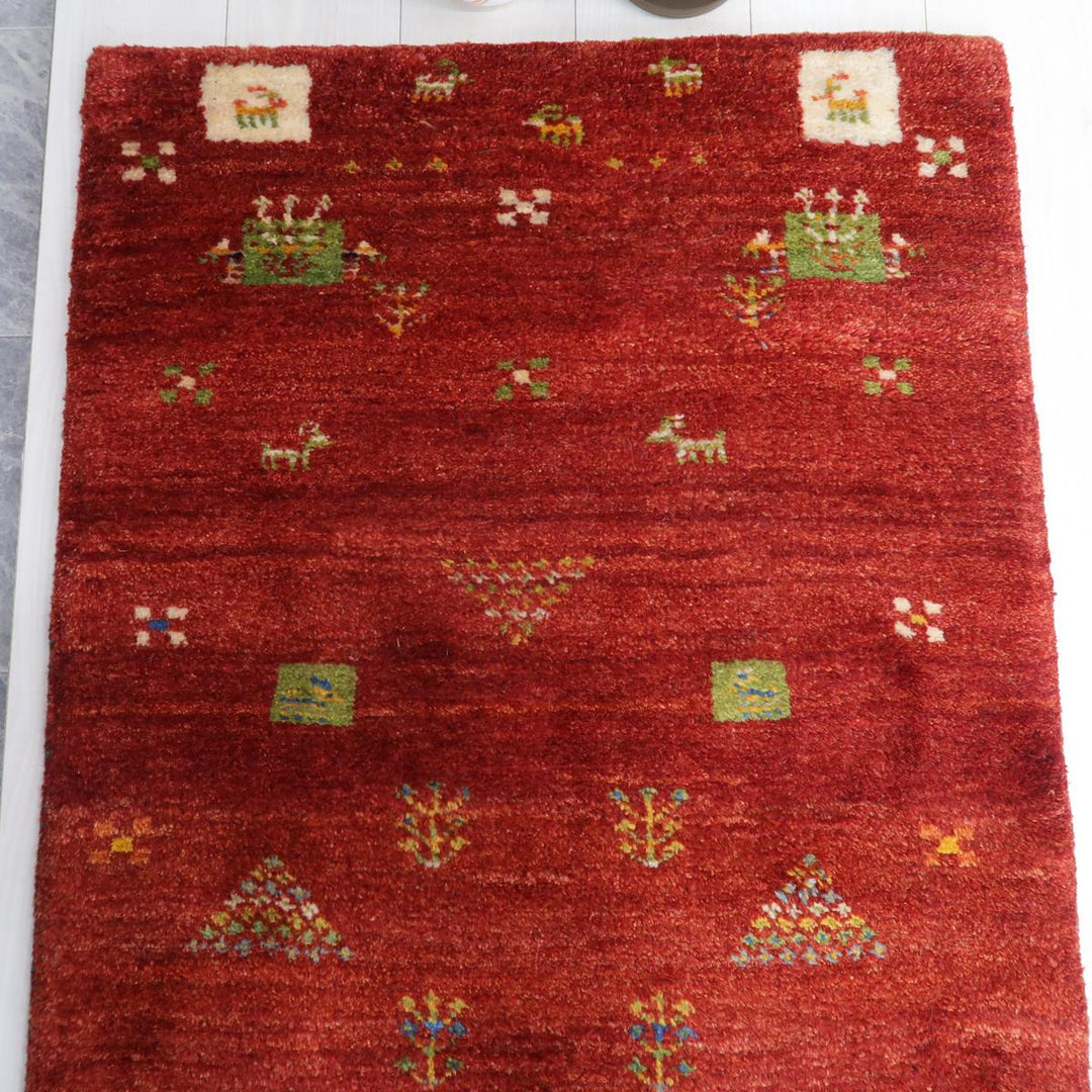 【オーダーメイド受付中】イラン　シラーズ産　ギャッベ 　（bs-11551）