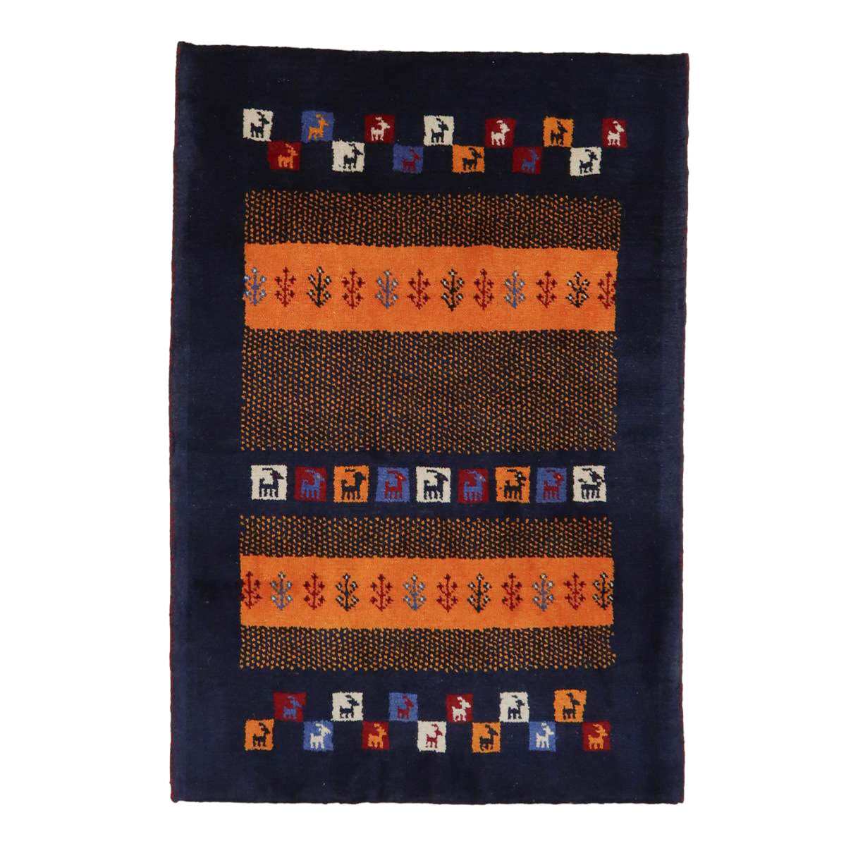 手織りペルシャ絨毯　新品　ギャッベ　184×155cm ラグ、カーペット、ギャべ ☆ペルシャ絨毯 手織りギャッベ ラグSサイズ4 | 三越伊勢丹