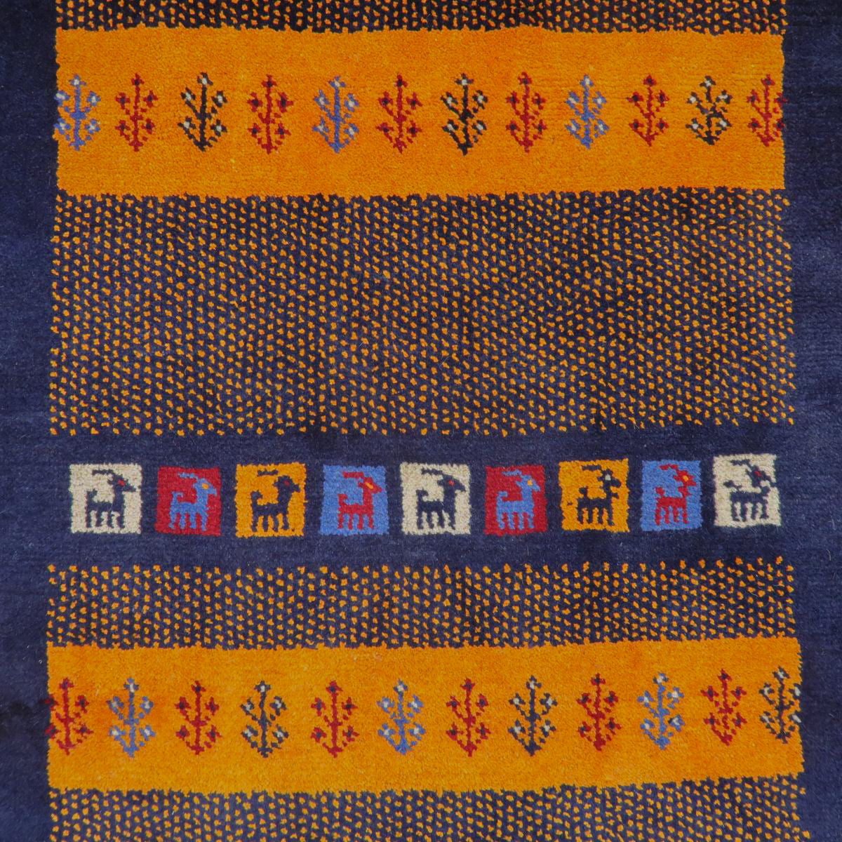 ギャッベ,ラグ,120×82cm｜手織りペルシャ絨毯,ラティーフ