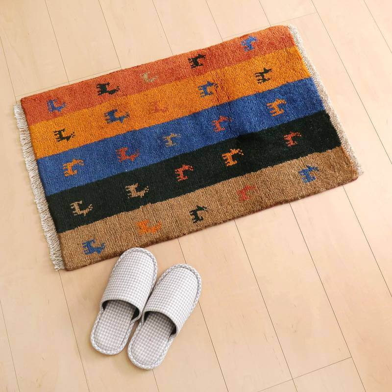玄関マットギャッベ通販｜60×40cm手織りラグ｜ – ギャッベ＆ペルシャ