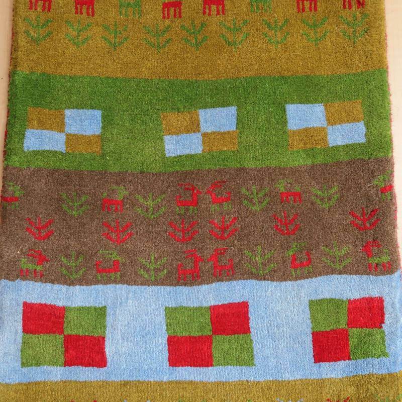 【オーダーメイド受付中】イラン　シラーズ産　ギャッベ 　（bss-10592）