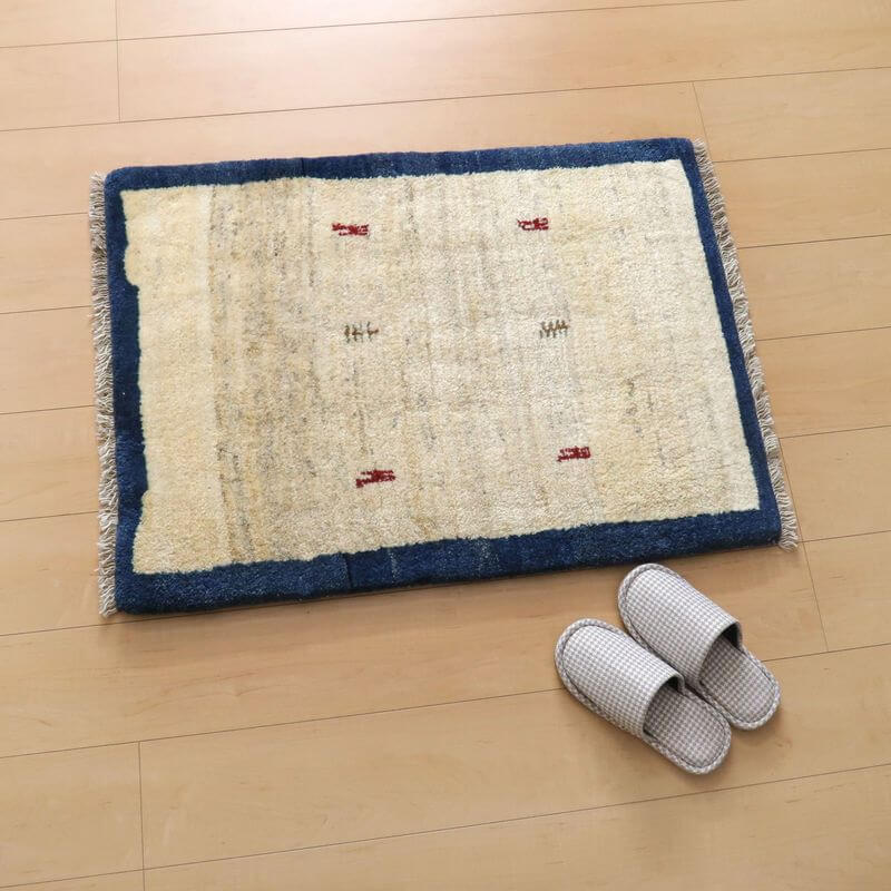 【セミオーダー受付中】  サイズ変更OK　カラー変更OK イラン　シラーズ産　ギャッベ 　（bss-10798）