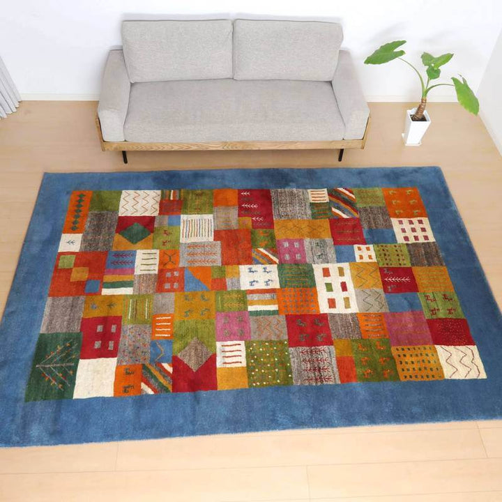 【オーダーメイド受付中】イラン　シラーズ産　ギャッベ 　（bx-10363）