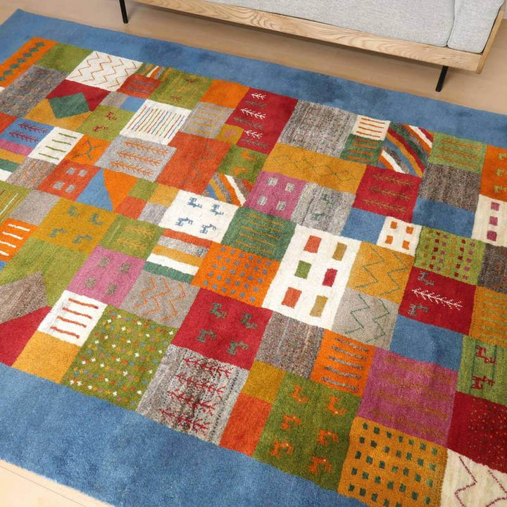 【オーダーメイド受付中】イラン　シラーズ産　ギャッベ 　（bx-10363）