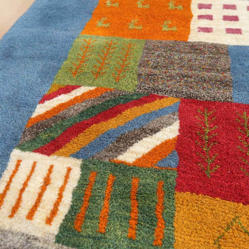 【オーダーメイド受付中】イラン　シラーズ産　ギャッベ 　（bx-10363）