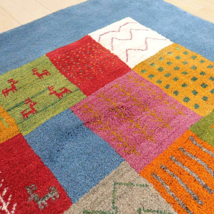 【オーダーメイド受付中】イラン　シラーズ産　ギャッベ 　（bx-10363）