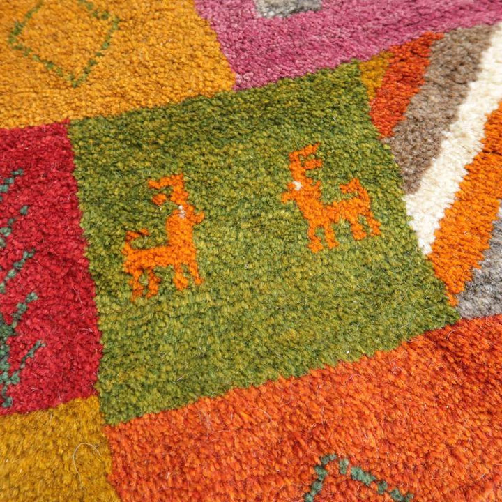 【オーダーメイド受付中】イラン　シラーズ産　ギャッベ 　（bx-10363）