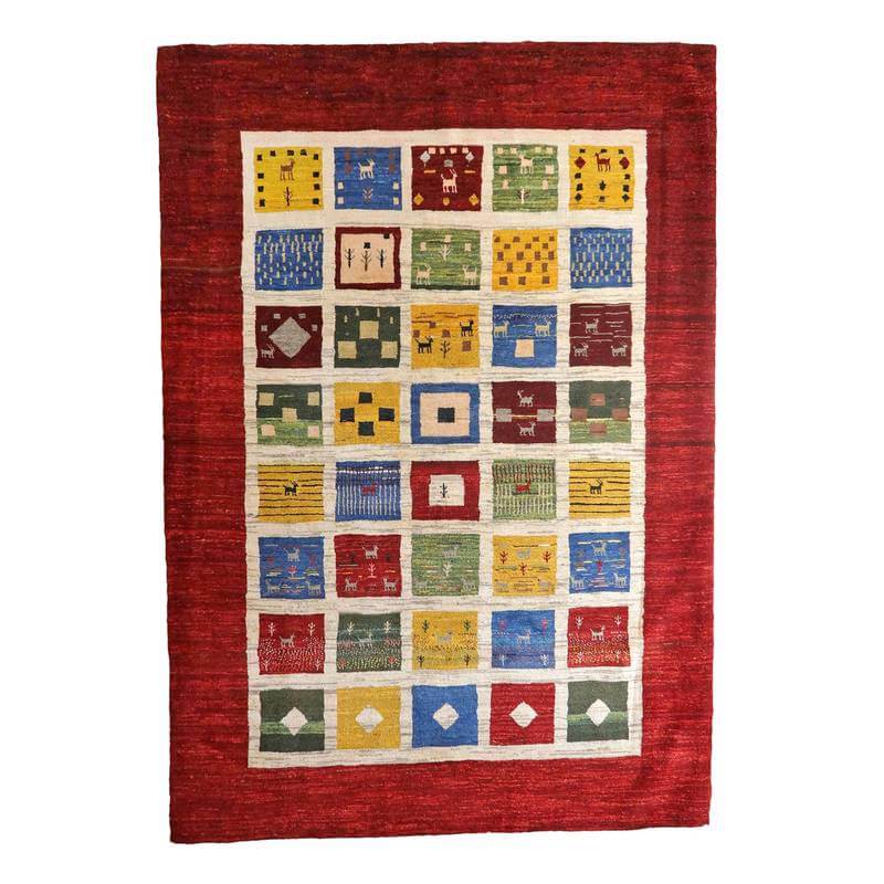 【オーダーメイド受付中】イラン　シラーズ産　ギャッベ 　（bx-10424）