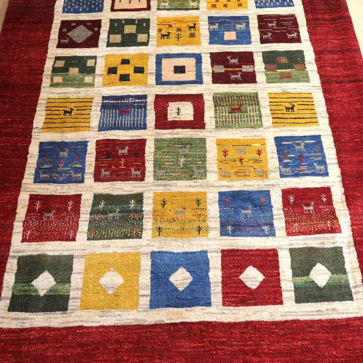 【オーダーメイド受付中】イラン　シラーズ産　ギャッベ 　（bx-10424）