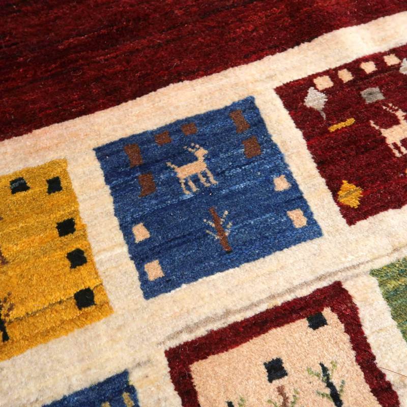 【オーダーメイド受付中】イラン　シラーズ産　ギャッベ 　（bx-10424）