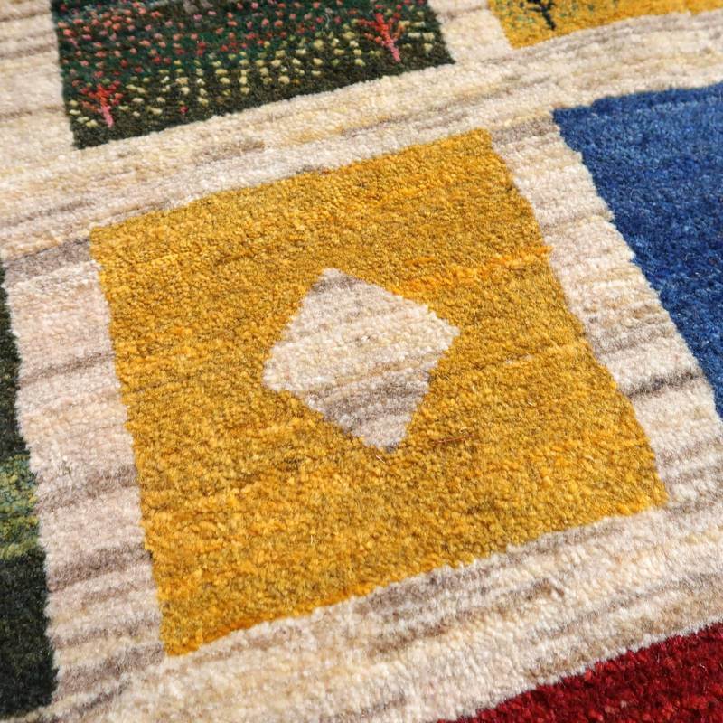 【オーダーメイド受付中】イラン　シラーズ産　ギャッベ 　（bx-10424）