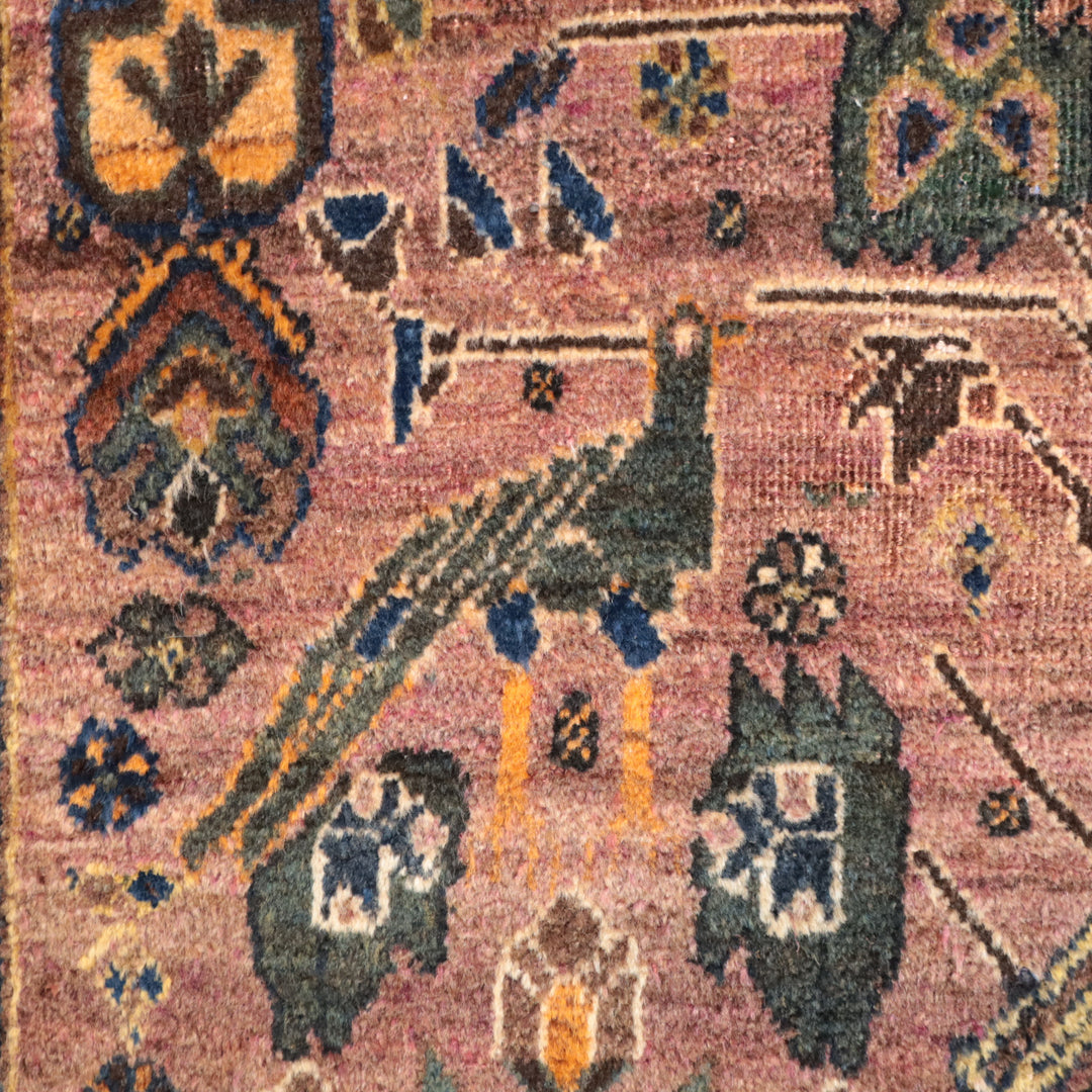 ペルシャ絨毯シルジャン産ヴィンテージ、シェカルガー柄193×148cm　1940年代製（FL-13285）