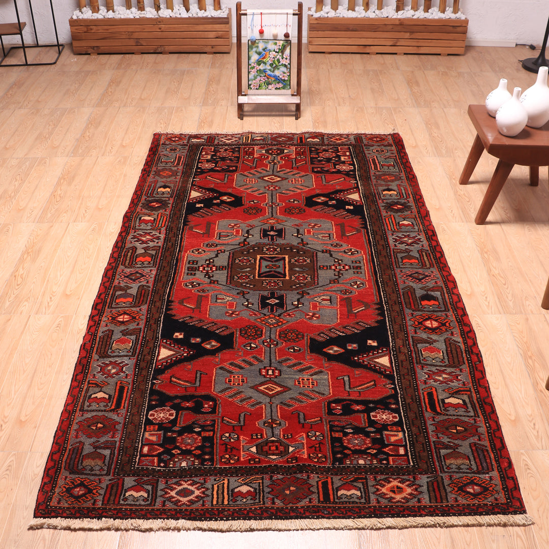 ペルシャ絨毯（イラン産）ハマダン　223×128cm（FL-70143）