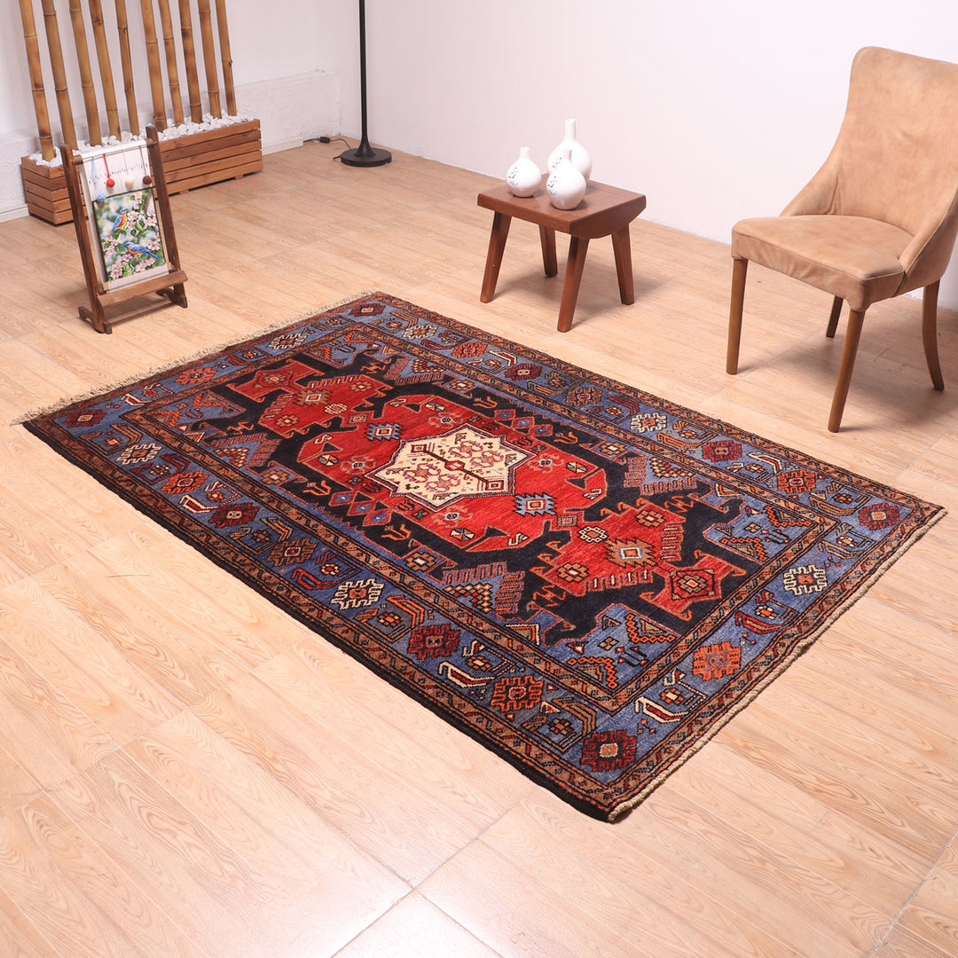 ペルシャ絨毯（イラン産）ハマダン　199×134cm（FL-70147）