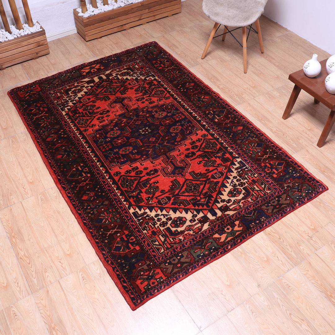ペルシャ絨毯（イラン産）ハマダン　206×136cm（FL-70148）