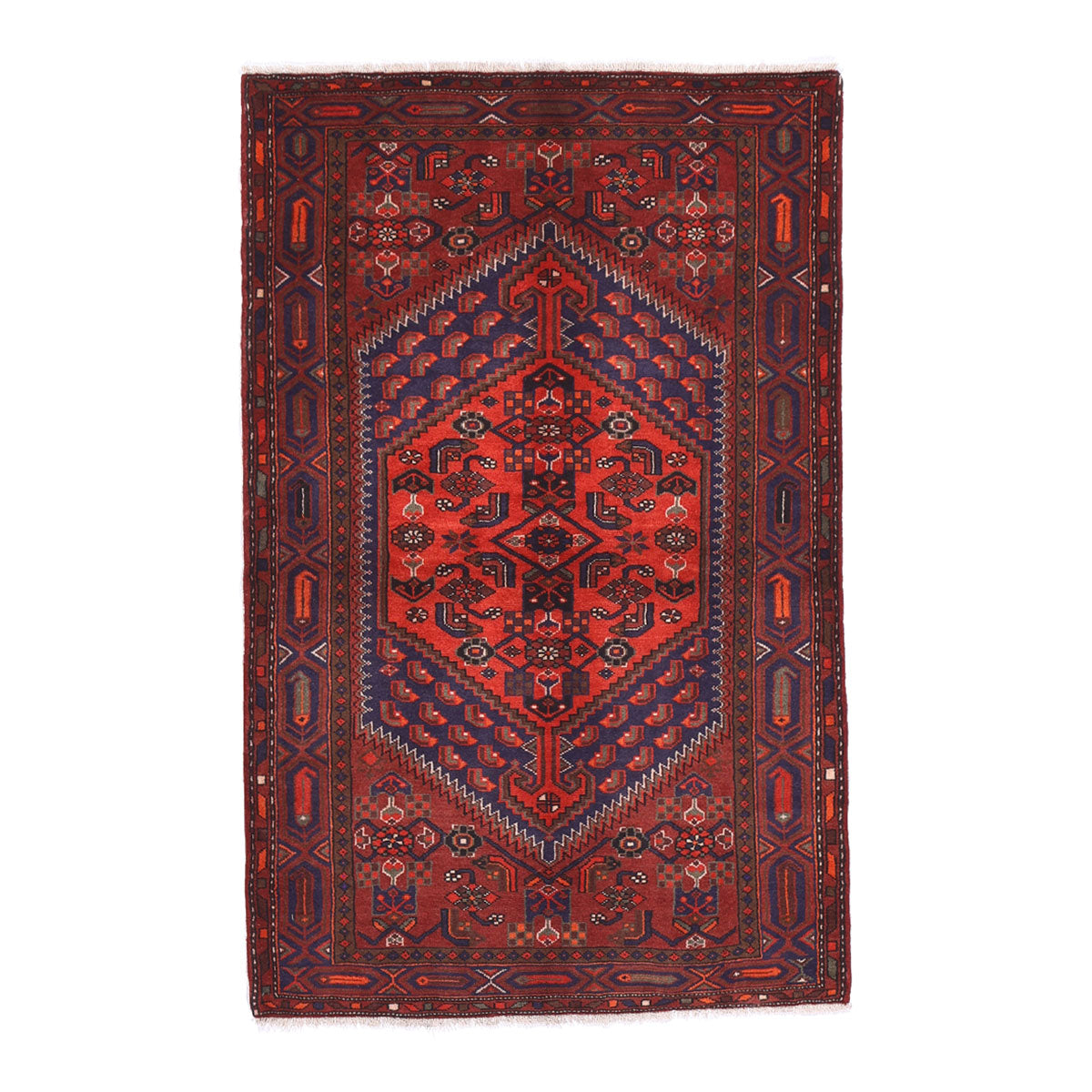 ペルシャ絨毯 (ハマダン) 204×129cm（FL-70149） – ギャッベ