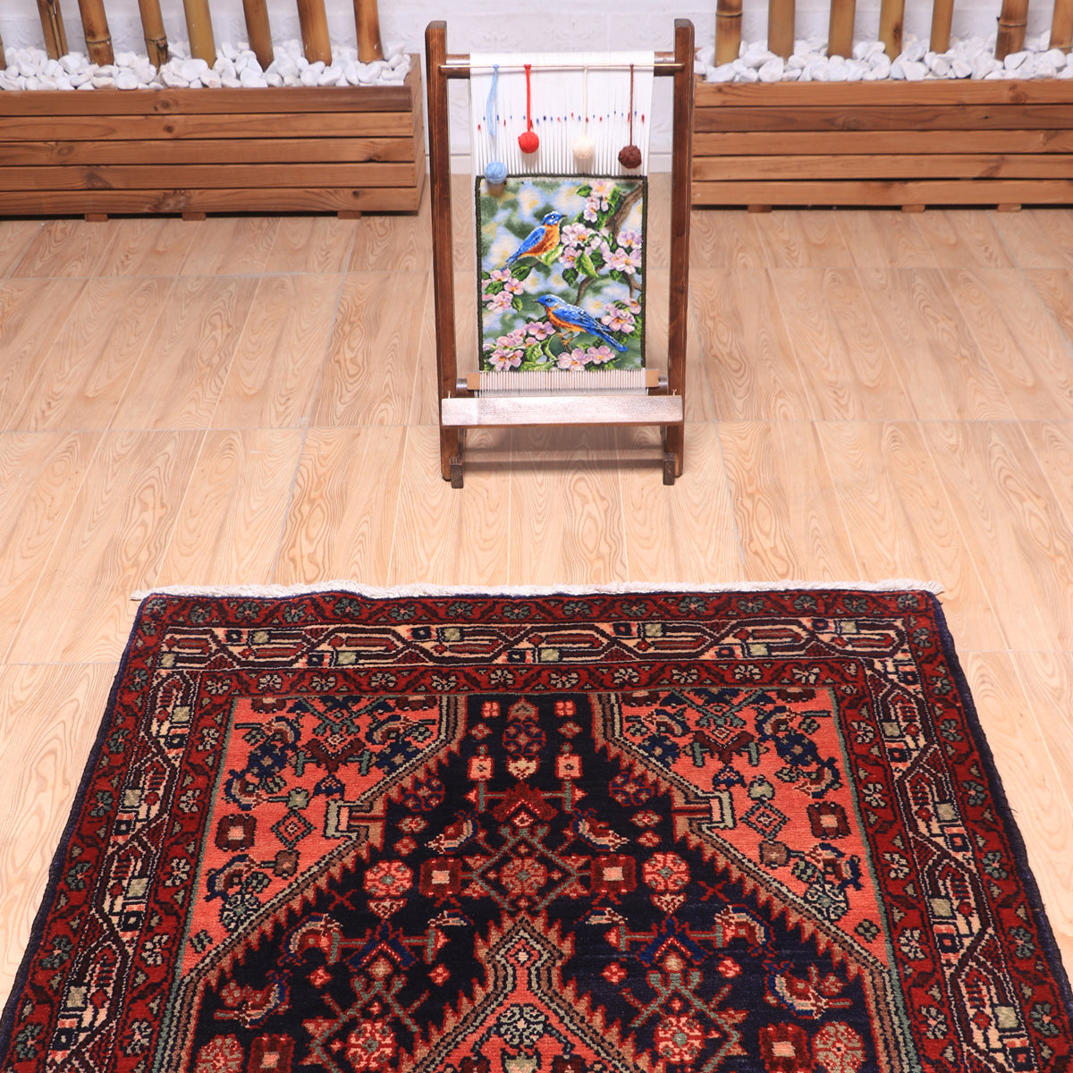 ペルシャ絨毯 (ハマダン) 190×98cm（FL-70150） – ギャッベ＆ペルシャ