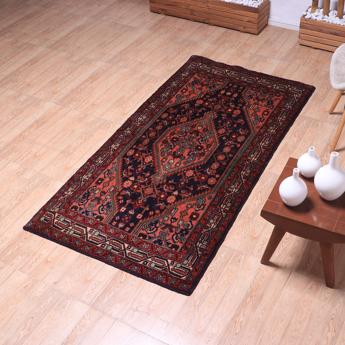 ペルシャ絨毯 (ハマダン) 190×98cm（FL-70150） – ギャッベ＆ペルシャ