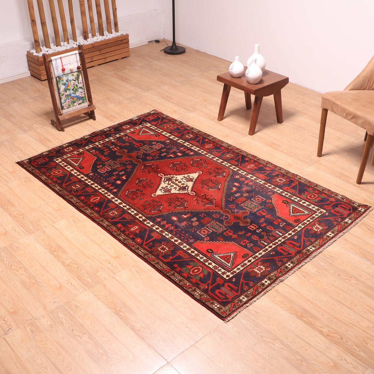 ペルシャ絨毯 (ハマダン) 200×126cm（FL-70151） – ギャッベ＆ペルシャ