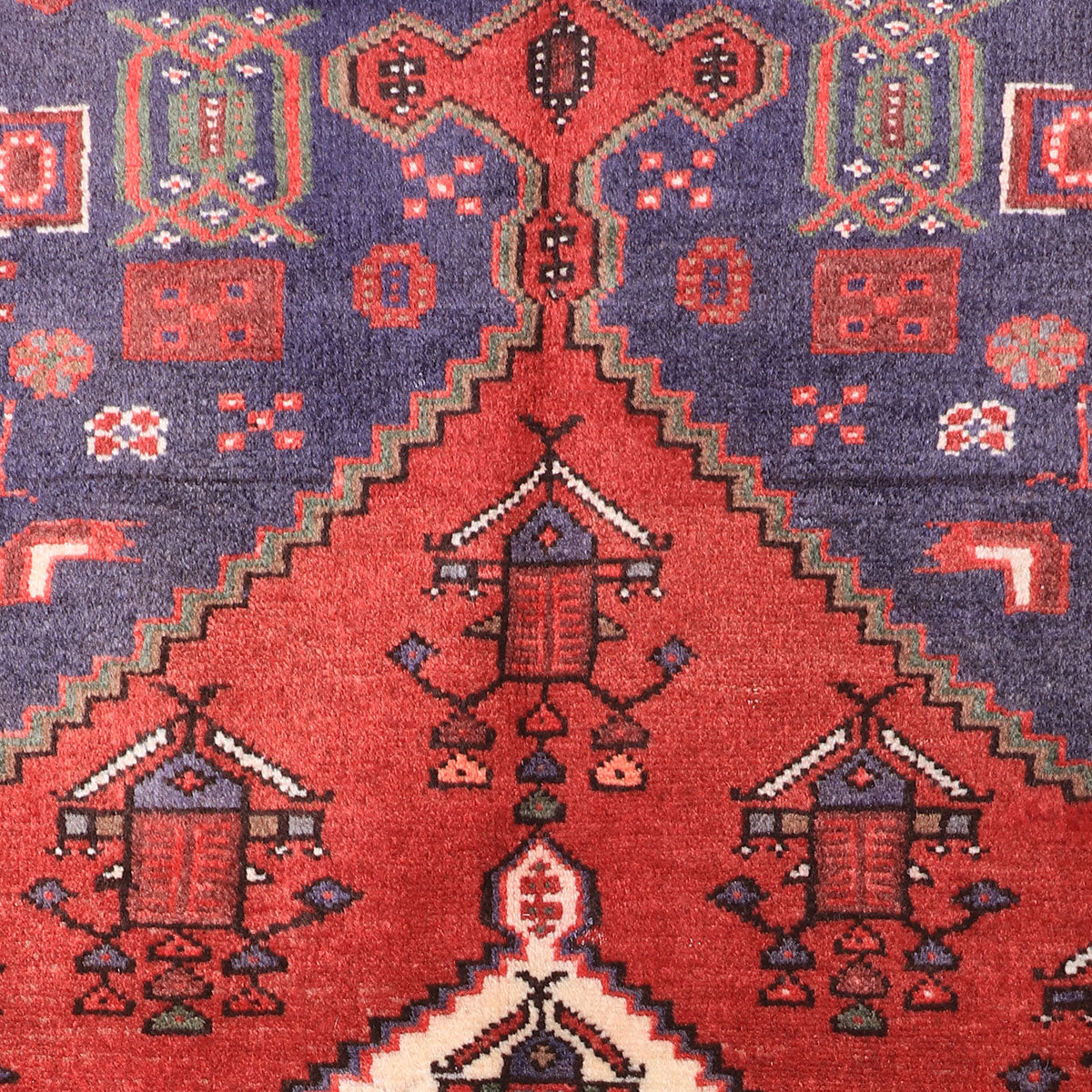 ペルシャ絨毯 (ハマダン) 200×126cm（FL-70151） – ギャッベ＆ペルシャ