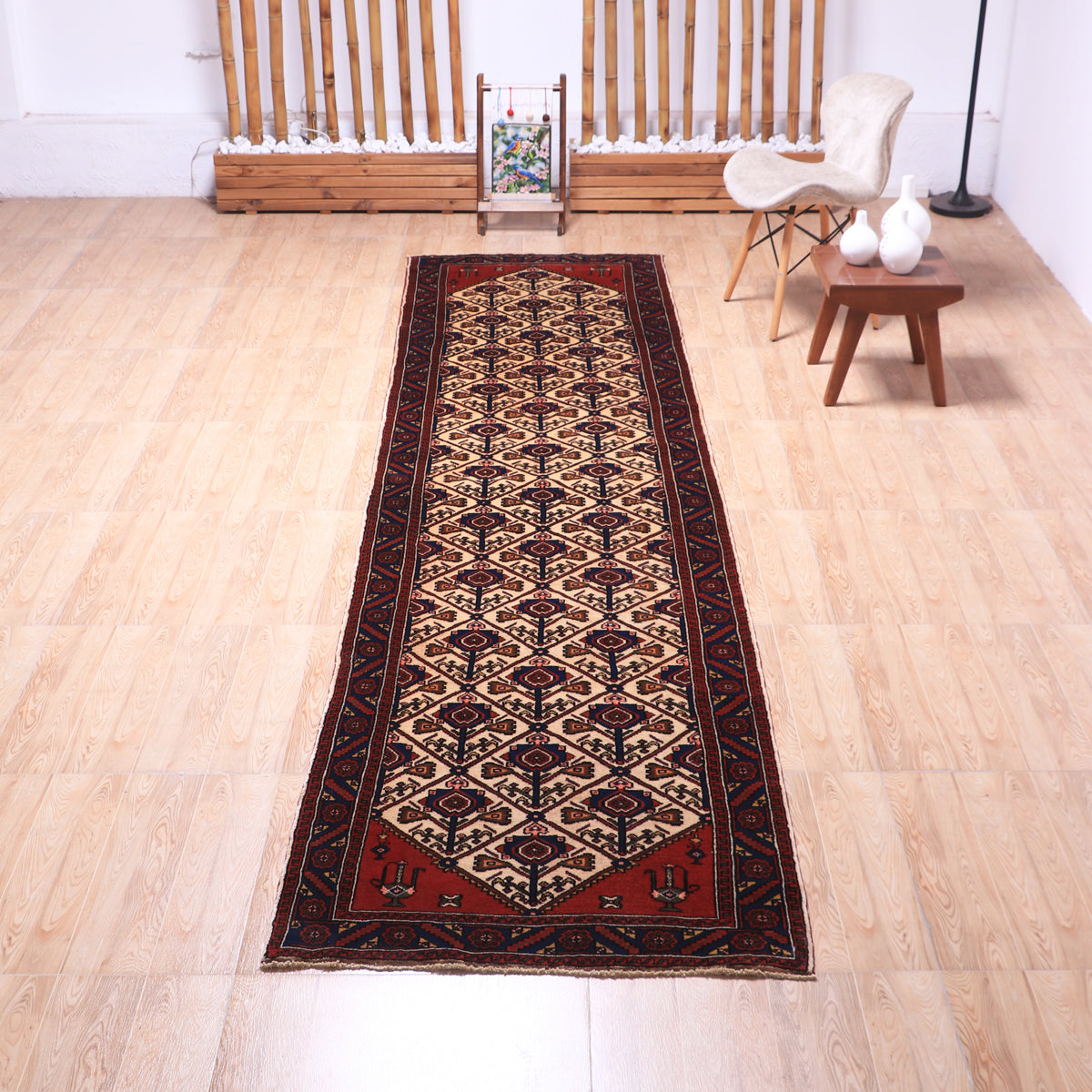 新品　イラン　ギャッベ　ウール　ペルシャ絨毯　ルリバフ 新品 イラン ギャッベ ウール ペルシャ絨毯 ルリバフ イラン産手織り