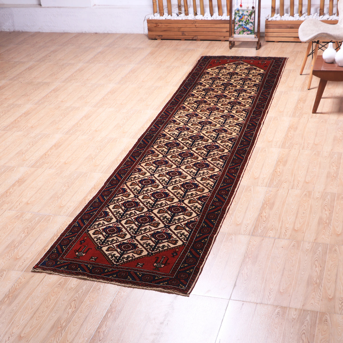 ペルシャ絨毯 (コリアイ) 392×94cm（FL-70155） – ギャッベ＆ペルシャ