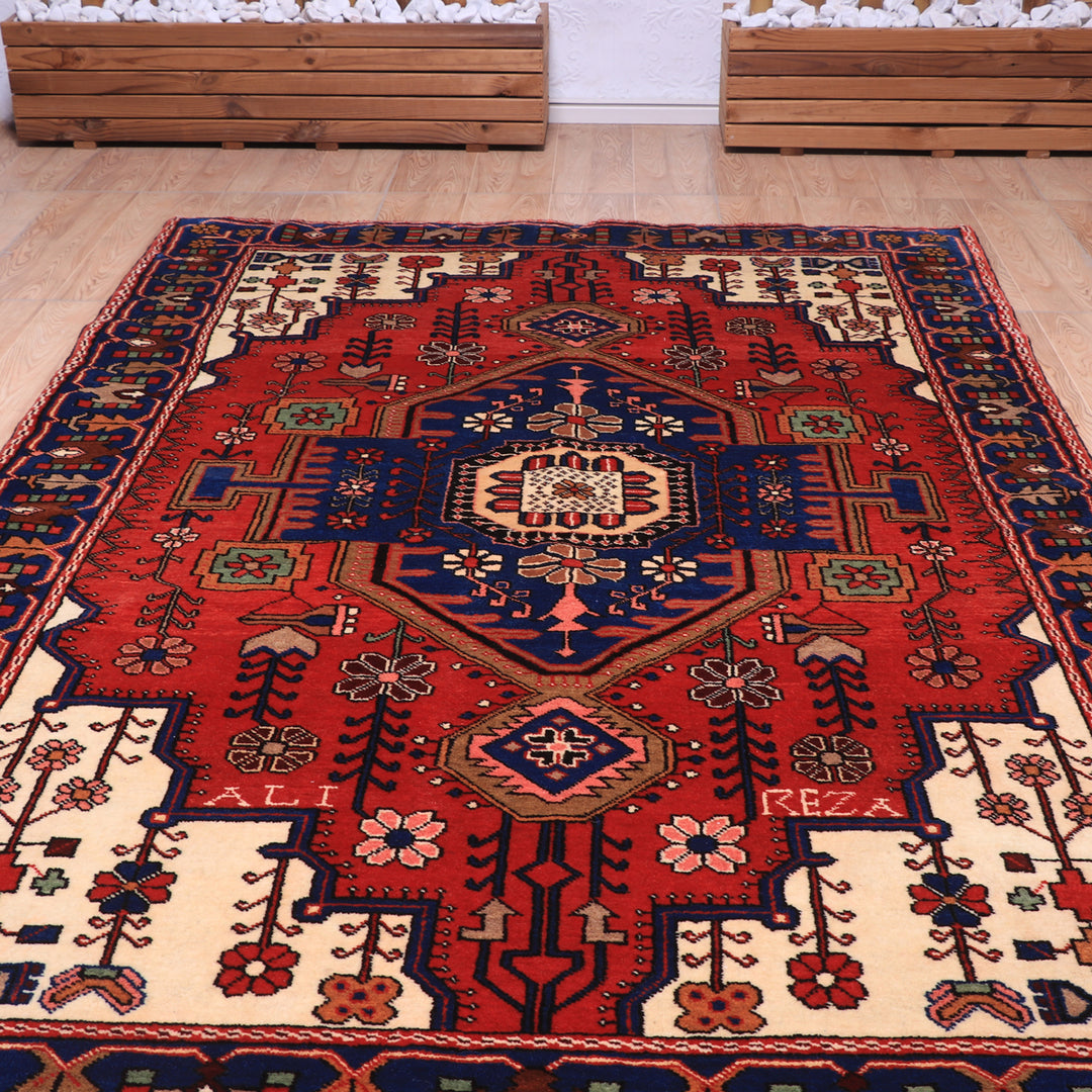 ペルシャ絨毯（イラン産）ナハーバンド　216×137cm（FL-70156）