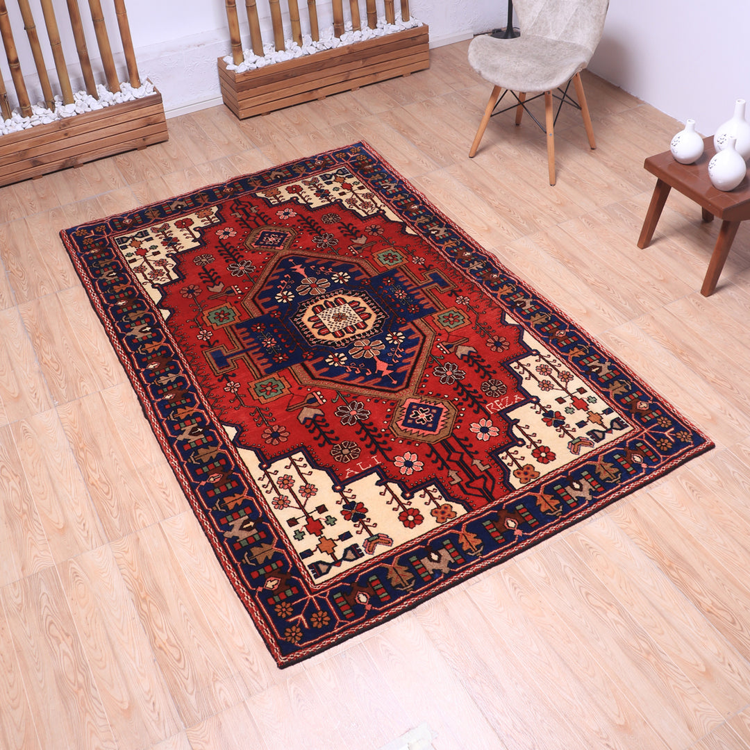 ペルシャ絨毯（イラン産）ナハーバンド　216×137cm（FL-70156）