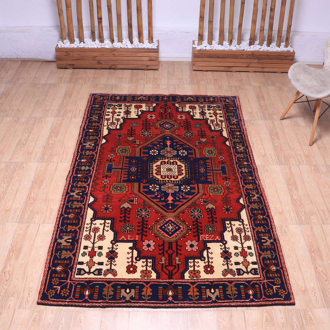ペルシャ絨毯（イラン産）ナハーバンド　216×137cm（FL-70156）