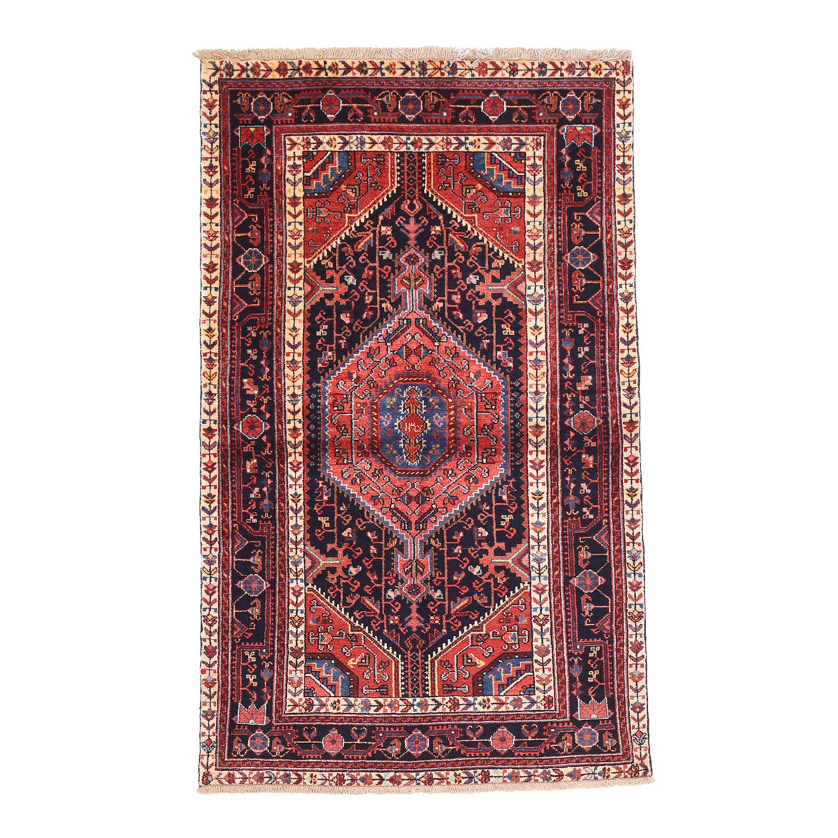 ペルシャ絨毯 100%SILKQOM BIG SALE ペルシャ絨毯 (トゥイセルカーン) 200×120cm(FL-70157