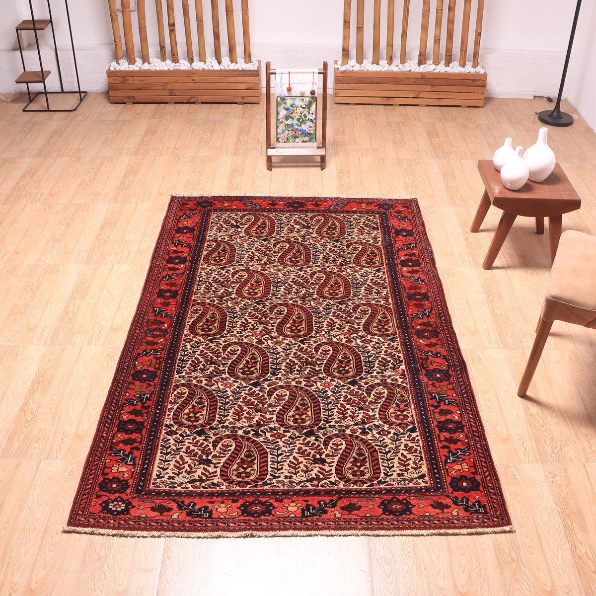 ペルシャ絨毯　カシャーン産　メダリオン　赤い絨毯 ペルシャ絨毯 カシャーン産 ウール 110x177cm ラグ専門店