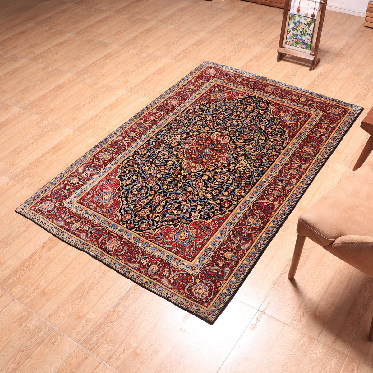 イラン製　ペルシャ絨毯　ヘシティ柄　225万ノット sm-7058-nb-1.jpg
