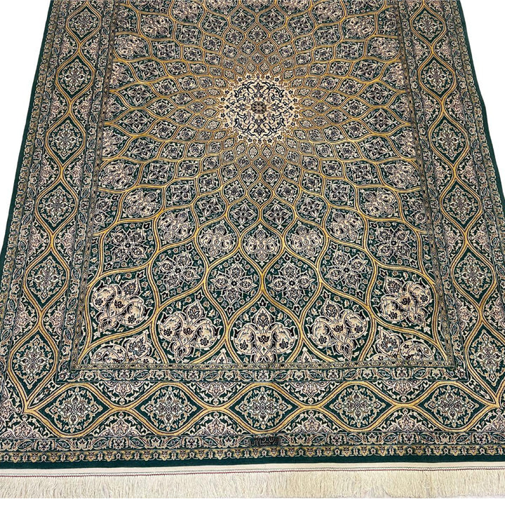 最高級ペルシャ絨毯（ナイン産）ハビビアン工房　241×165cm（FL-70362）