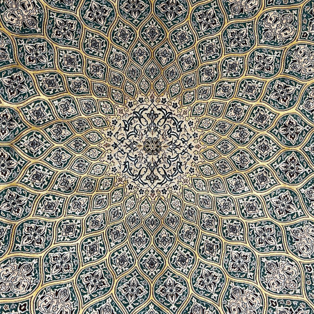 最高級ペルシャ絨毯（ナイン産）ハビビアン工房　241×165cm（FL-70362）