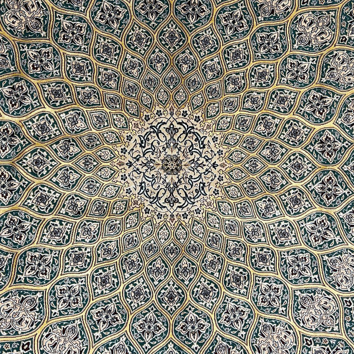 最高級ペルシャ絨毯（ナイン産）ハビビアン工房　241×165cm（FL-70362）